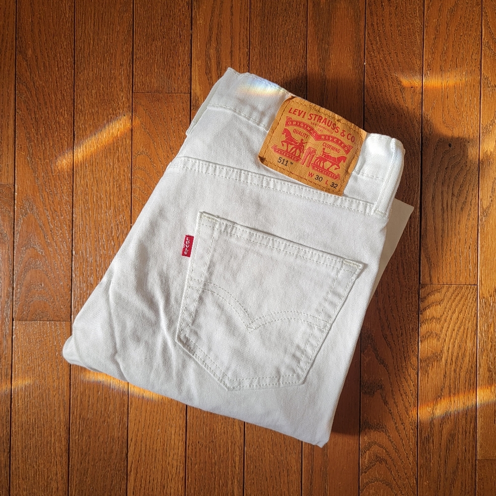 Levi's 511 White Jeans